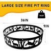 Doublehorse Fire Pit Ring, Portable Steel Fire Ring for Camping