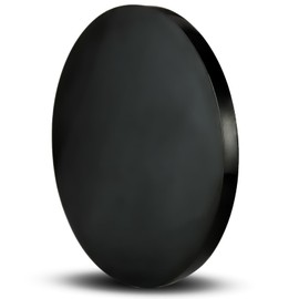 MICAIKEM 10Pack 40mm 304 Stainless Steel Blanks Coin Blanks Tags Heavy Duty 3mm Thick for Laser Engraving and Stamping (Black)