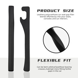 enfeiya Car Seat Gap Filler 2 Pack, No Drop Seat Guard for Cars SUVs Trucks, Car Accessories Interior for Between Seat and Console, Prevent Stop Cellphone Wallet Keys Coins and Card from Dropping