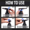 Hotdevil 20g Refillable Butane Torch Industrial Torch Adjustable Double Flame