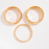 Kenjudess Chunky Gold Bangles Bracelet Set Trendy Silver Wide Cuff