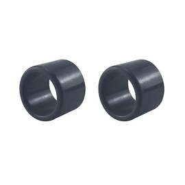 Redcolourful 2 Pieces Rubber Fishing Rod Holder Tackle Cap Kit Fit for Rod Holder Pole Rest Rack Insert Protectors Compatible for 2"" Imperial (50.8mm) Outer Diameter Tube, black