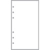 Personal Size Blank Pages Planner Insert, Sized and Punched for