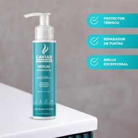 Trio Serum Hidratante para cabello | Protector térmico | Sellador de puntas | Extracto de caviar | Sin sulfatos y parabenos