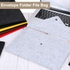 uxcell 2 Pcs Felt File Folders, A4 Envelope Folder File