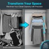 USTECH 6 Tier Skirt Hangers with Clips | Space Saver