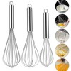 12 inch stainless steel whisk -professional egg beater - kitchen