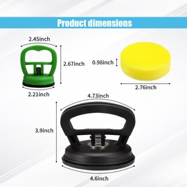 JOYCOURT 3 Pack Car Dent Puller, Car Dent Puller Kit Handle Lifter Powerful Car Dent Remover, Dent Removal Kit and Dent Repair Puller for Car Body Dent, Glass, Mirror and Tiles