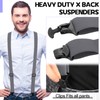 Janmercy X Back Hidden Suspender Heavy Duty Work Airport Friendly