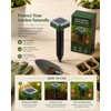 2-Pack Solar Sonic Garden Stakes for Outdoor Use – IP44