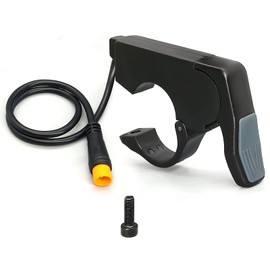 HUDAMZKY Ebike Quick Installation Thumb Throttle Compatible Left/Right Hand 36V/48V 60V/72V Electric Scooter Motor Throttle for Electric Bike Accessories(SM Plug)