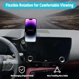 AOUKKL Car Phone Holder Fits for Lexus NX 350 350h 250 450h+ 2022-2024 Accessories(Only fit for 14-Inch Screen),Thick Cases Friendly,Cell Phone Mount for 4.7-7 in Phones