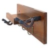 keepdrum GS039a Double Guitar Wall Mount Wooden Wall Mount for