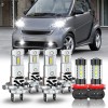 CHUSYYRAY For Smart Fortwo 2008-2015 6pc Combo LED Headlight High
