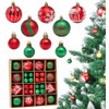 JUGLUTE Adornos para Arbol de Navidad, 44 pcs Plastic Esferas