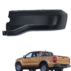 labwork Black Rear Bumper End Caps Right Passenger Side Bumper Face Bars Replacement for Ranger 2019-2023 without Park Assist Sensors Hole