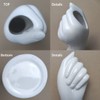 White Ceramic Vases Hand Bud Flower Vase for Decor Hhydroponic