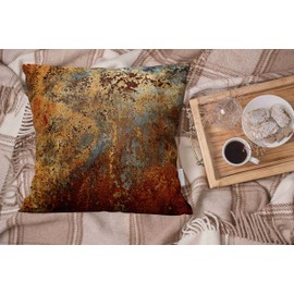 Emvency Throw Pillow Covers Cases Decorative 20x20 Inch Brown Rust Colorful Metal Rusty Steel Iron Structure Two Sides Print Pillowcase Case Cushion Cover