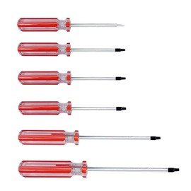 Fongmore 6 Pcs Triangle Head Magnetic Screwdrivers Set 1.8mm 2.0mm 2.3mm 2.7mm 3.0mm 4.2mm Triangle Screws Driver Tool Kit for Fixing Electronic Toys Battery Disassemble