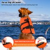 Petglad Dog Life Jacket with 4ft Leash, Reflective Pet Life