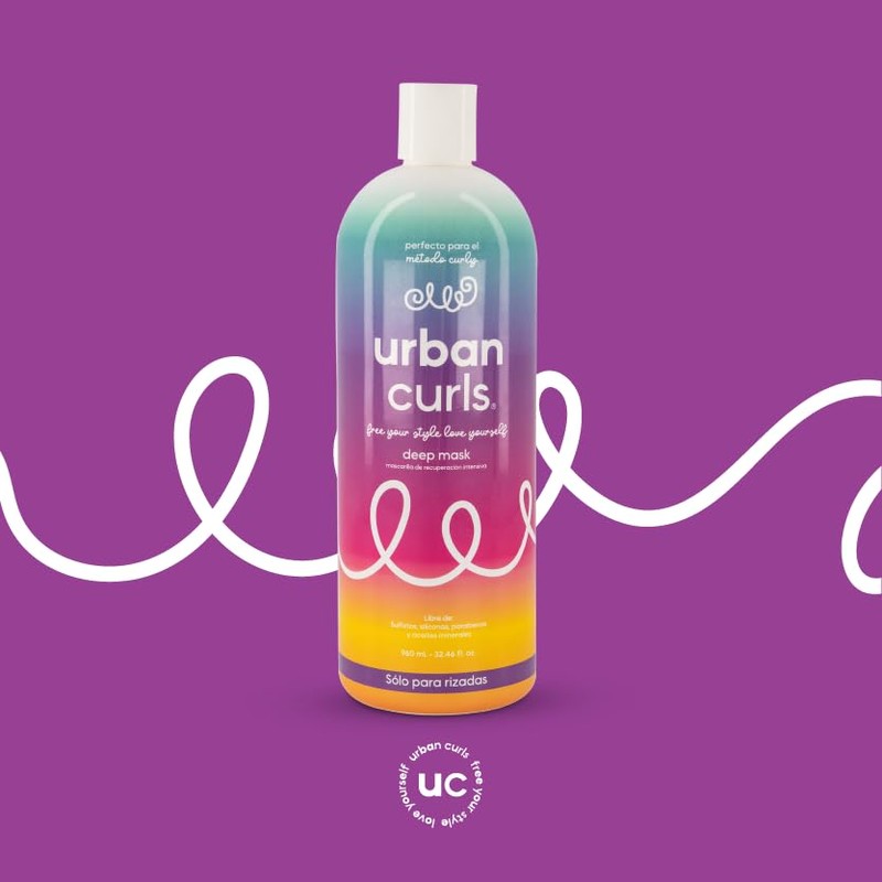 URBAN CURLS Deep Mask 960 ml – Mascarilla Hidratante Profunda