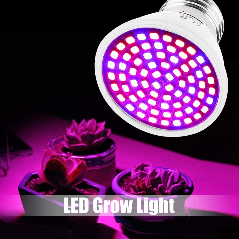 Fdit E27 36W AC 220V 72 LEDs Hydroponic Grow Lamp