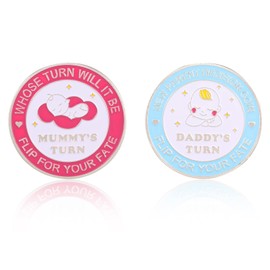 New Parent Decision Coin, New Dad Gifts New Mum Gifts New Parents Gifts, Mum to Be Gifts, after Birth Essentials for Mum Dad to Be Gifts, Parents to Be Gifts for Mommy and Daddy to Celebrate New Baby