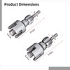 Pipe Threading Tool Set, 2 PCS Alloy Manual Pipe Threader