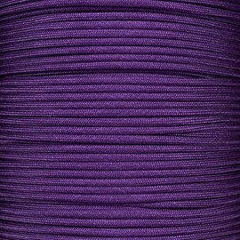 Mil Spec Tipo III 550 Paracord - Núcleo de 7 hebras - Nailon de grado comercial, cuerda de paracaídas, cuerda de supervivencia (10 pies, morado)