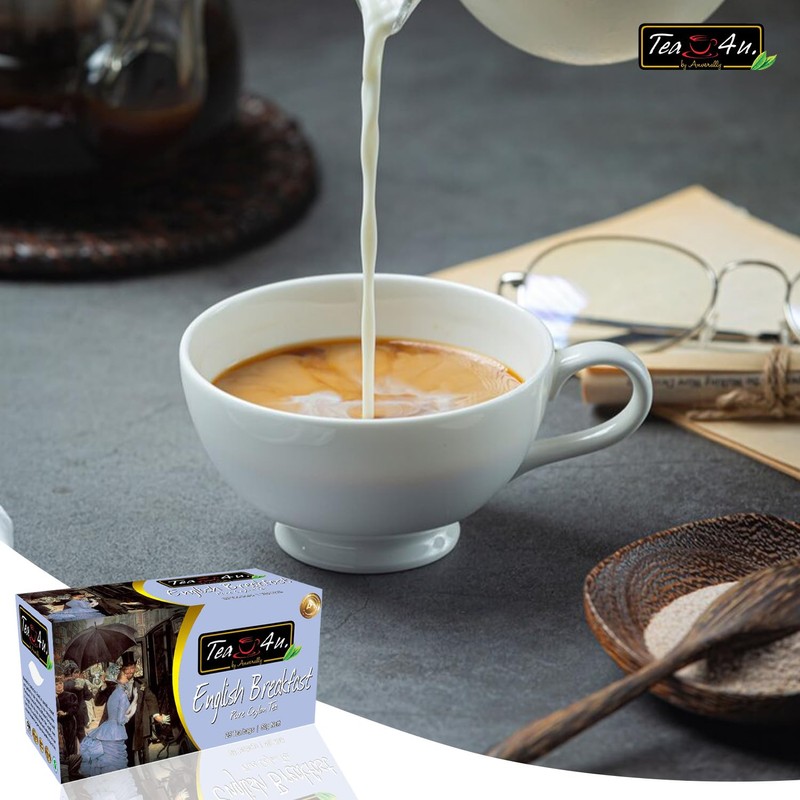 Tea4U English Breakfast Black Tea 25 Tea Bags - flavourful,
