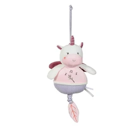 GIPSY Toys - Unicorn - Music Box - Plush Toy - Bamboo Series - 26cm S/Card - Pink - 1st Age