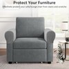 Kaket Sofa Arm Covers Grey, Anti-Slip Armchair Covers Slipcover Protector,