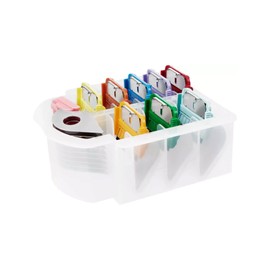 Heiniger 9 Piece Metal Snap-On Comb Set - Professional Pet Grooming Comb Attachments | For A5-Type Snap-On Blades | Various Lengths for Precision Cutting