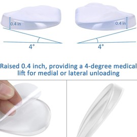 Orthopaedic O-Leg Correction Insole, 2 Pairs O/X Leg Orthopaedic Insoles Correction Shoe Inserts, for Foot Alignment Strike Knee Pain Bow Legs Valgus Varus for Women and Men