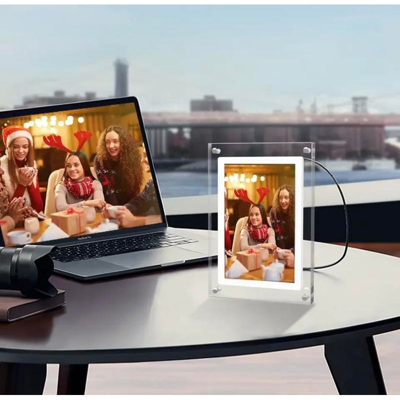 Valentine's Day Acrylic Digital Photo Frame
