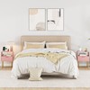 Masupu Nightstand with Charging Station,Mid-Century Modern Bedside Table with Storage