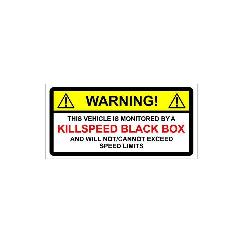 This Vehicle is Black Box Monitored Warning CAR Sticker Young