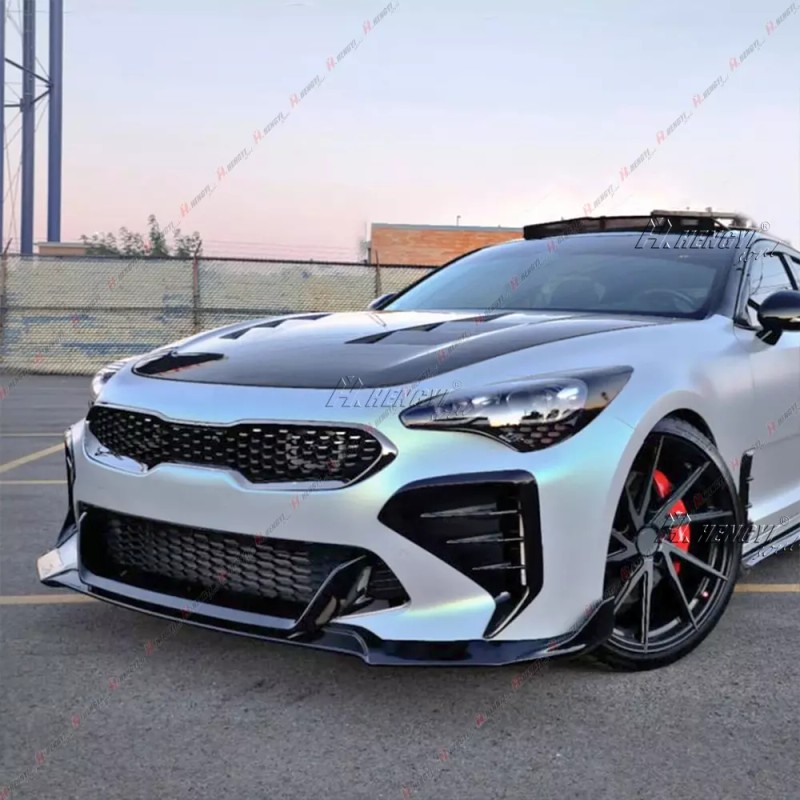 LUC For 2017-2023 KIA Stinger Gloss Blk Front Bumper Vent