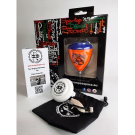 Trompos Space SXNJCU Saturn xt Gerardo Montero y Javi De María Spinning Top, Orange, Mediano