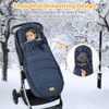 Zooawa Stroller Bunting Bag Universal, Waterproof Baby Stroller Footmuff, Christmas