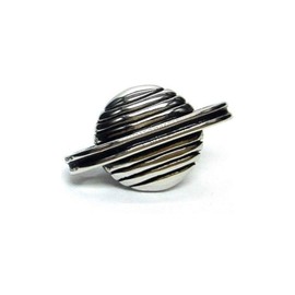Minimum Mouse Planet Saturn Metal Space Lapel Pin Badge