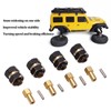 4PCS 4mm Widen Brass Wheel Hex Extended Adapter for Axial