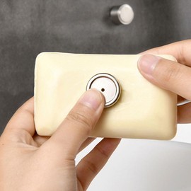 Alipis Soap Suction Cup Wall Hanging Liquid Automatic Soap Dispenser Handwash Magnetic Soap Bar Holder Dispensers Soap Holder Soap Draining Holder Cap Silver Stainless Steel