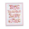 NobleWorks, Jumbo Funny Baby Greeting Card (Parents) 8.5 x 11 Inch with Envelope (1 Pack) Large Jumbo Shower, Announcement Big Girl J10848BBG
