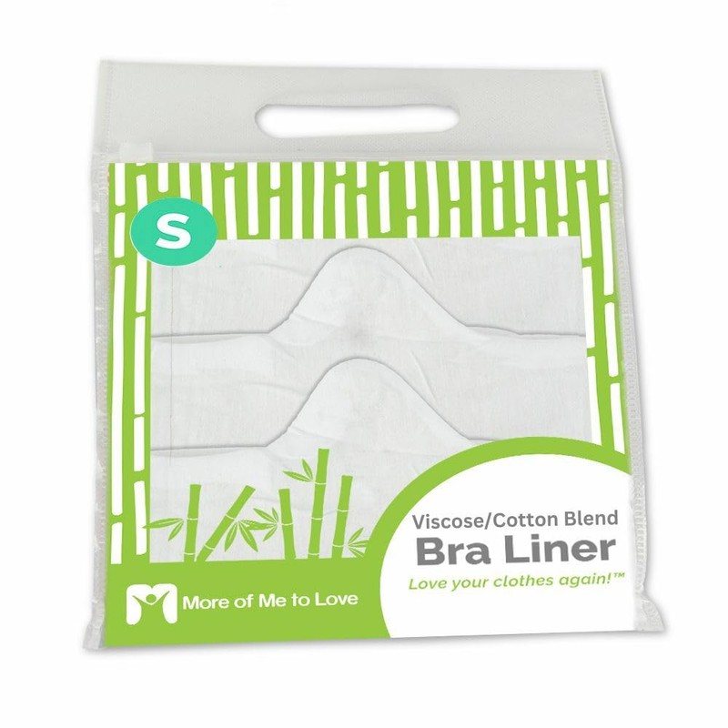 Viscose and Cotton Blend Bra Liners (3-Pack, White, Small) -
