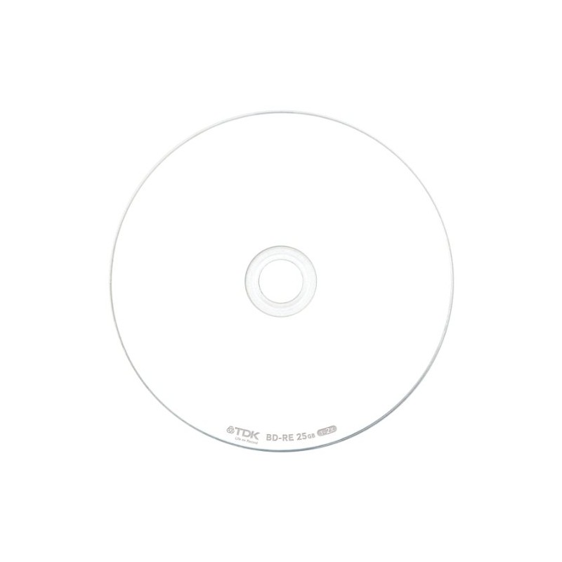 TDK データ用ブルーレイディスク BD-RE 25GB 1-2倍速 ホワイトワイドプリンタブル 5枚 5mmスリムケース BED25PWA5A