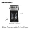 Hamilton Beach 12 Cup Programmable Coffee Maker, FrontFill Drip Coffee