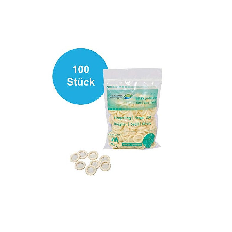 Premium Latex Finger Cots – Size S – XL –
