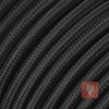 Textile Cable with Schuko Plug (Angled Plug Made of Duroplast: