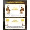 Baczao Dusk to Dawn Yellow Bug Light Bulbs Outdoor, 9W